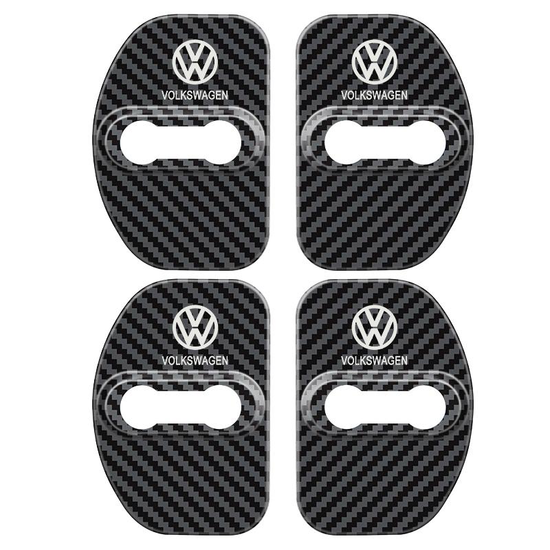 Car Sticker Car Door Lock Protective Cover For Volkswagen VW GTI Polo Passat Tiguan Sharan T-ROC Touran Jetta Bora Accossories zw7