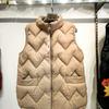 Женский осенне-зимний модный жилет, повседневная легкая пуховая хлопковая универсальная безрукавка однотонного цвета, теплый жилет