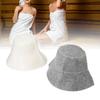 Фетровая шапка для сауны для защиты головы, влагопоглощения, шапка для сауны, шапка для вапориума для мужчин и женщин, белая и серая