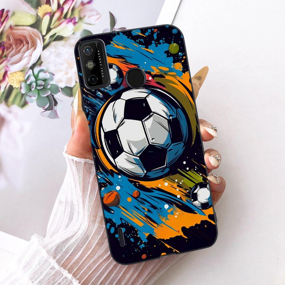 Для Tecno Spark Go 2020 / Spark 6 Go KE5j KE5k KE5S Чехол для телефона с рисунком «Крутой Дракон и Тигр» Черный Силиконовый Мягкие Чехлы