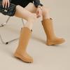 Retro Japanese Thick-soled Women's Waterproof and Non-slip Rain Boots