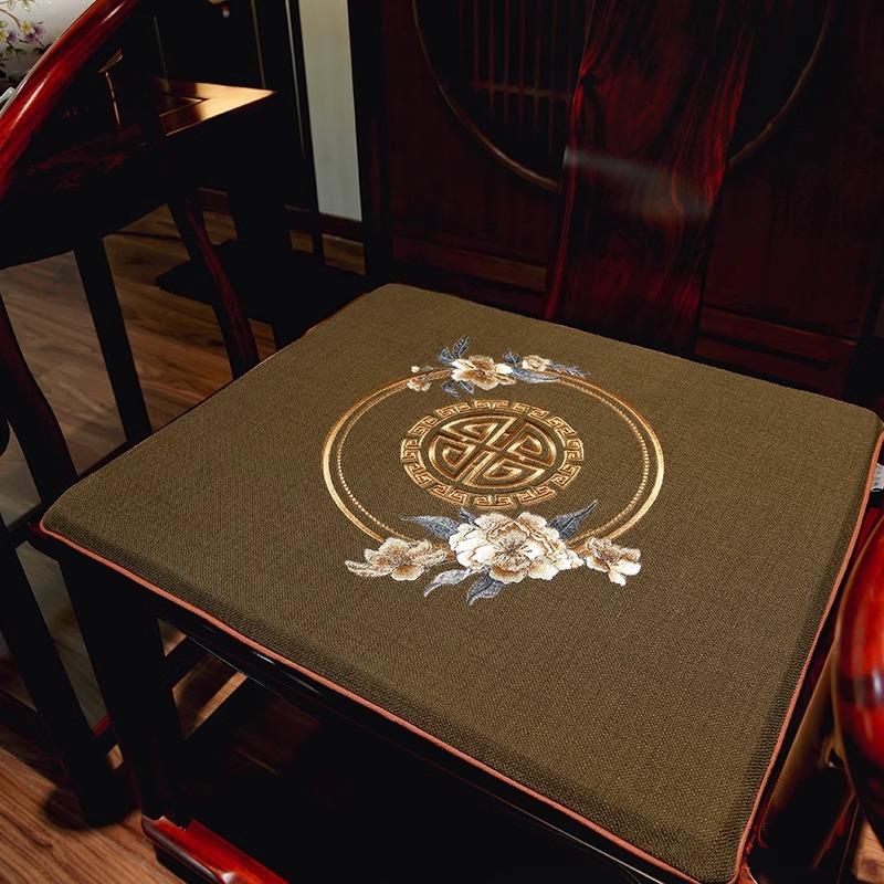 Подушка для сиденья в китайском стиле, утолщенная задняя часть, подушка для стула из красного дерева, осенне-зимний обеденный стул из цельного дерева, подушка для чайного стула, подушка для сиденья на стуле