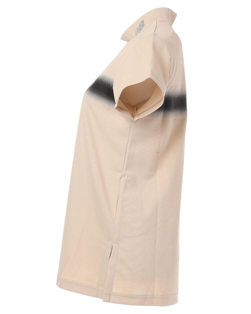 Рубашка для гольфа с коротким рукавом и воротником-стойкой Quick 2 [New Balance] Женская (Впитывающий влагу, высыхающий, эластичный) / 012-5166509 041_Бежевый [L]