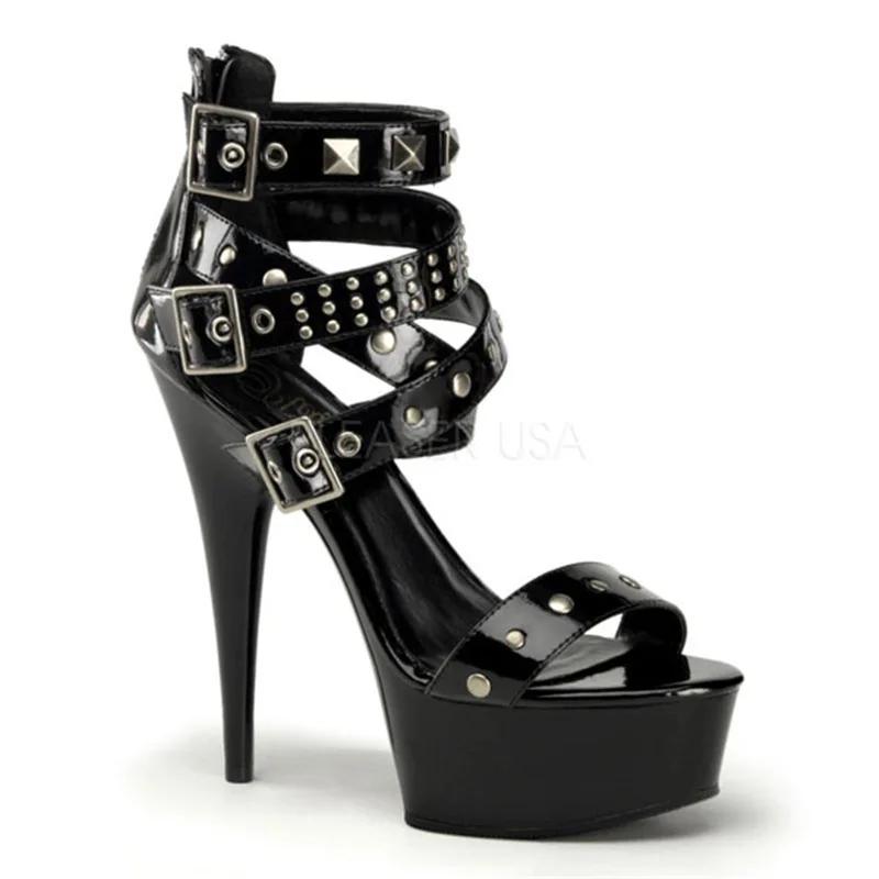 Модная обувь на высоком каблуке 15 см, туфли на каблуке, обернутом ивовым гвоздем, туфли на тонком каблуке, европейские и американские ночные клубы, высокие сандалии Hentian, обувь большого размера