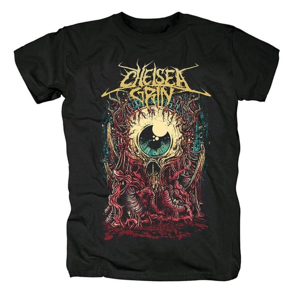 Vtg Chelsea Grin Band Us Rock Black All Size T Shirt For Men KN154