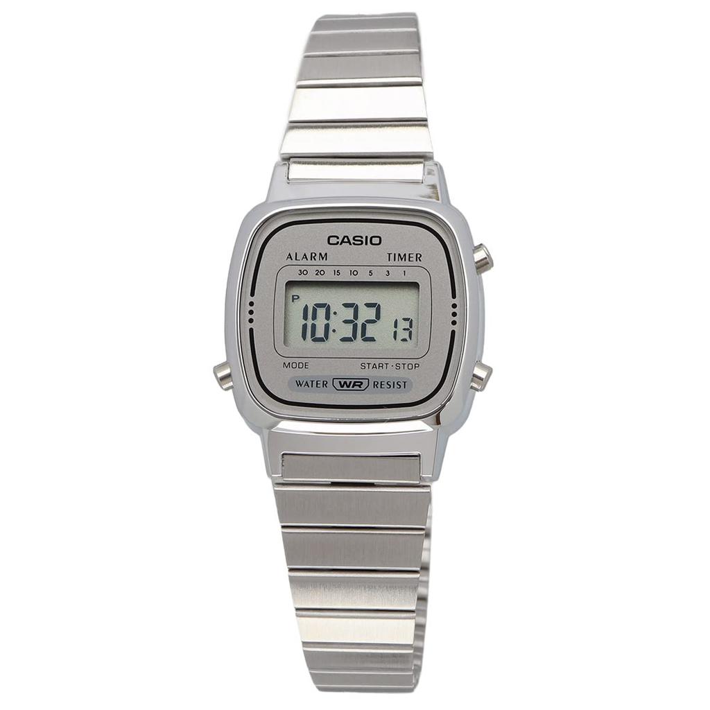 Casio Женские цифровые часы, Новый дизайн, LA670WA, -1 Серебристые и черные / -2 Серебристые и темно-синие / -7 Серебристые и серые, Зарубежная модель [Параллельный импорт]
