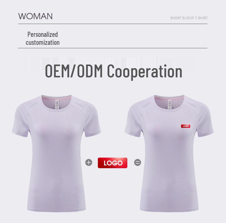 Женская быстросохнущая футболка для йоги с коротким рукавом - Легкий, дышащий фитнес-топ для летнего бега и спорта.