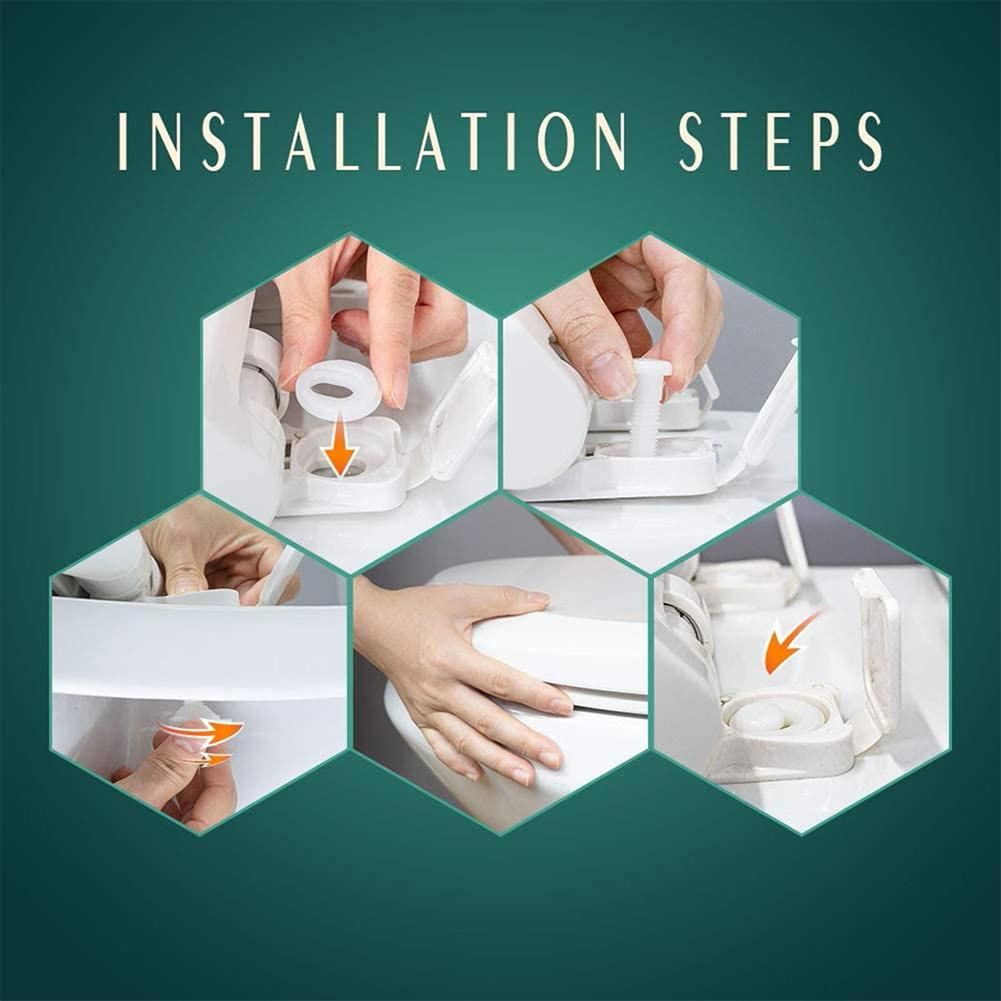 Простая установка болтов для сиденья унитаза, наборы винтов для ремонта сиденья унитаза