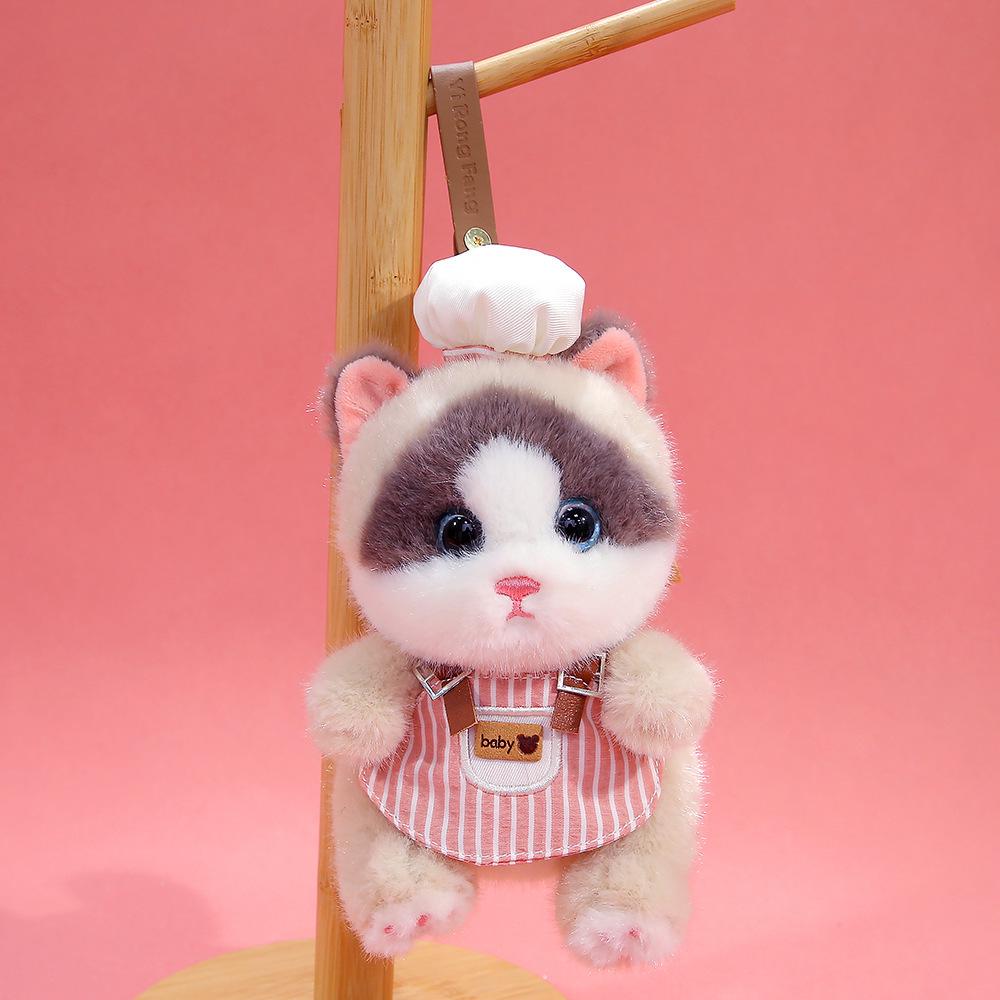 Calico Cat Plush Doll Keychain - Cute & Comforting Birthday Gift
