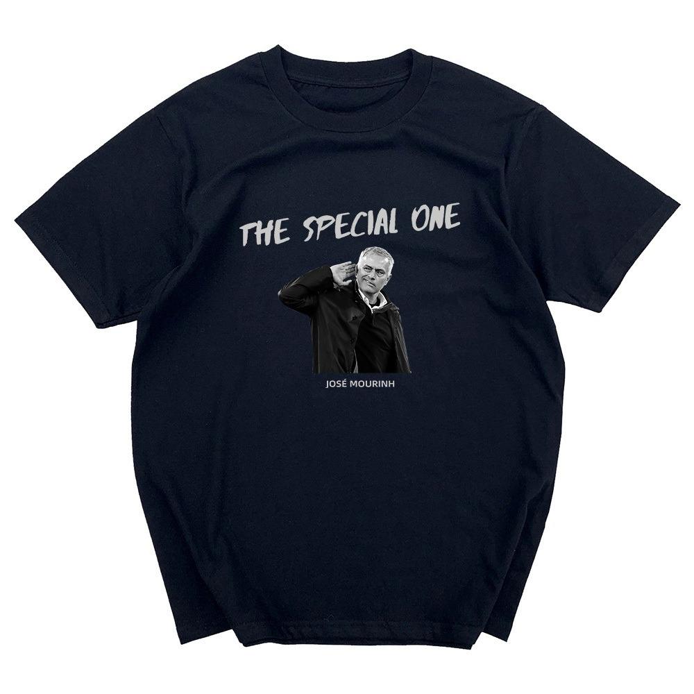 Футболка с надписью Моуринью The Special One, унисекс, летняя, повседневная, оверсайз, с коротким рукавом, одежда для футбольных фанатов