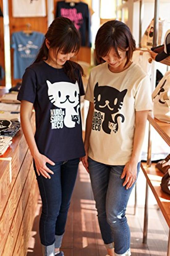 Принт Scorpy Cat для любителей кошек, Белая Черная XL Футболка, и Кошки, Темно-синий,