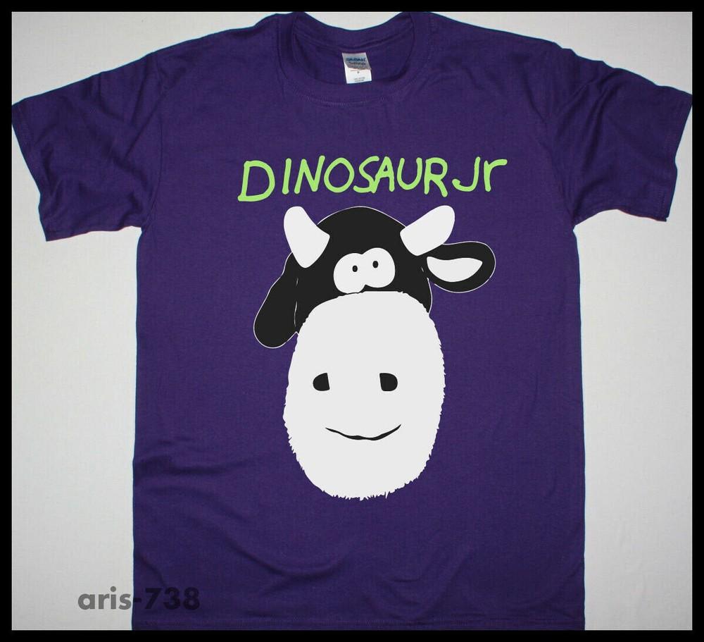 Новый DINOSAUR JR. КОРОВА ФИОЛЕТОВЫЙ логотип американская смешная футболка РАЗМЕР S-5XL Унисекс Футболка