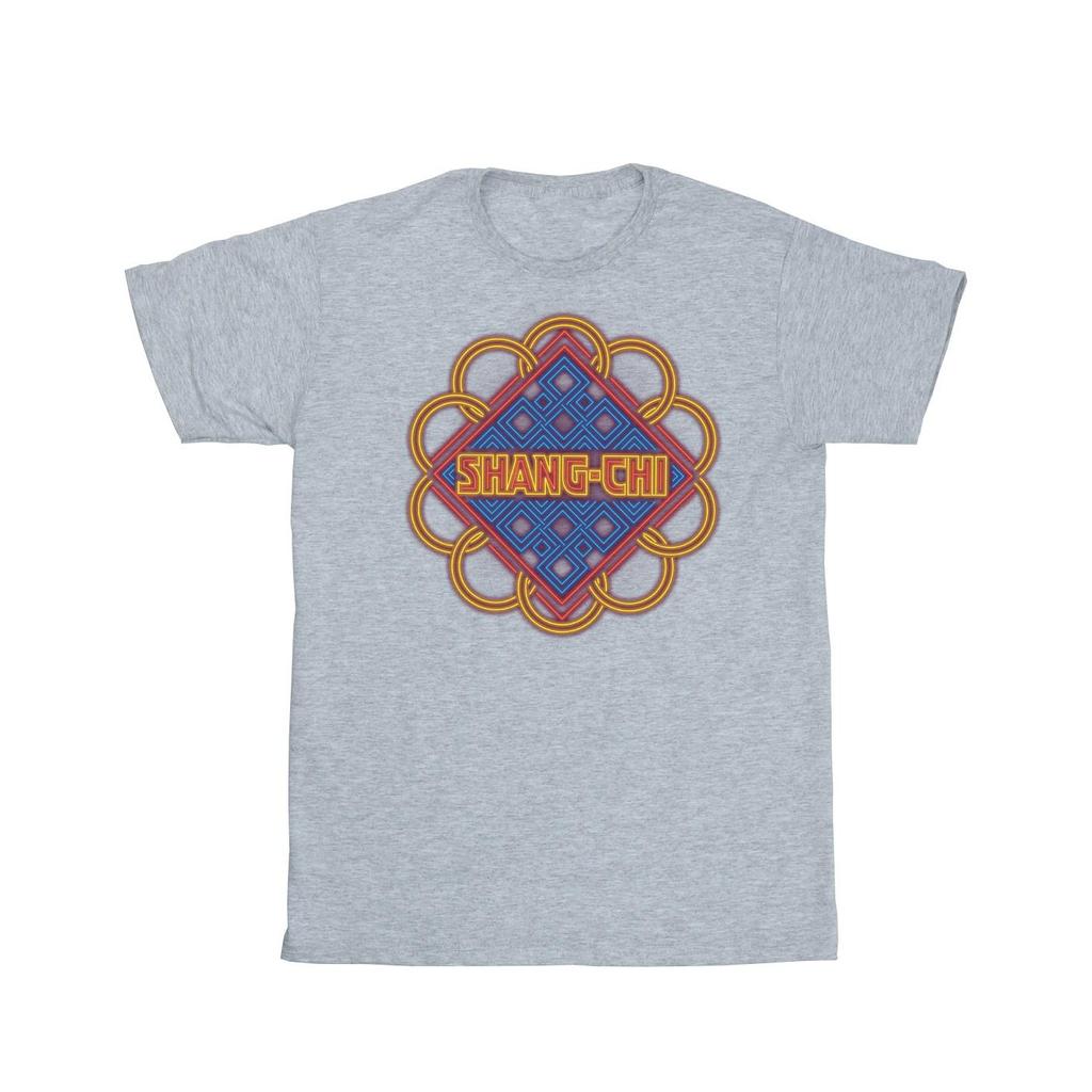 Marvel Mens Shang-Chi And The Legend Of The Ten Rings Neon Ring Logo T-Shirt