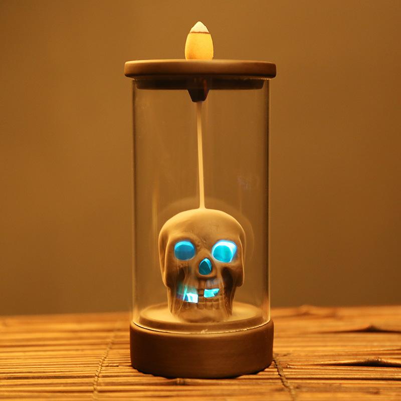 Курильница с обратным потоком, креативная керамическая настольная декоративная печь для ароматерапии, ветрозащитный держатель для благовоний