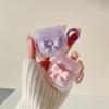 Для AirPods Pro3 4 3 2 1 Pro Милый Чехол Волна Девочковый 3D Розовый Бант Мягкий ТПУ Кавайный Поколение Чехол с Набором Брелок Девочки Женщины