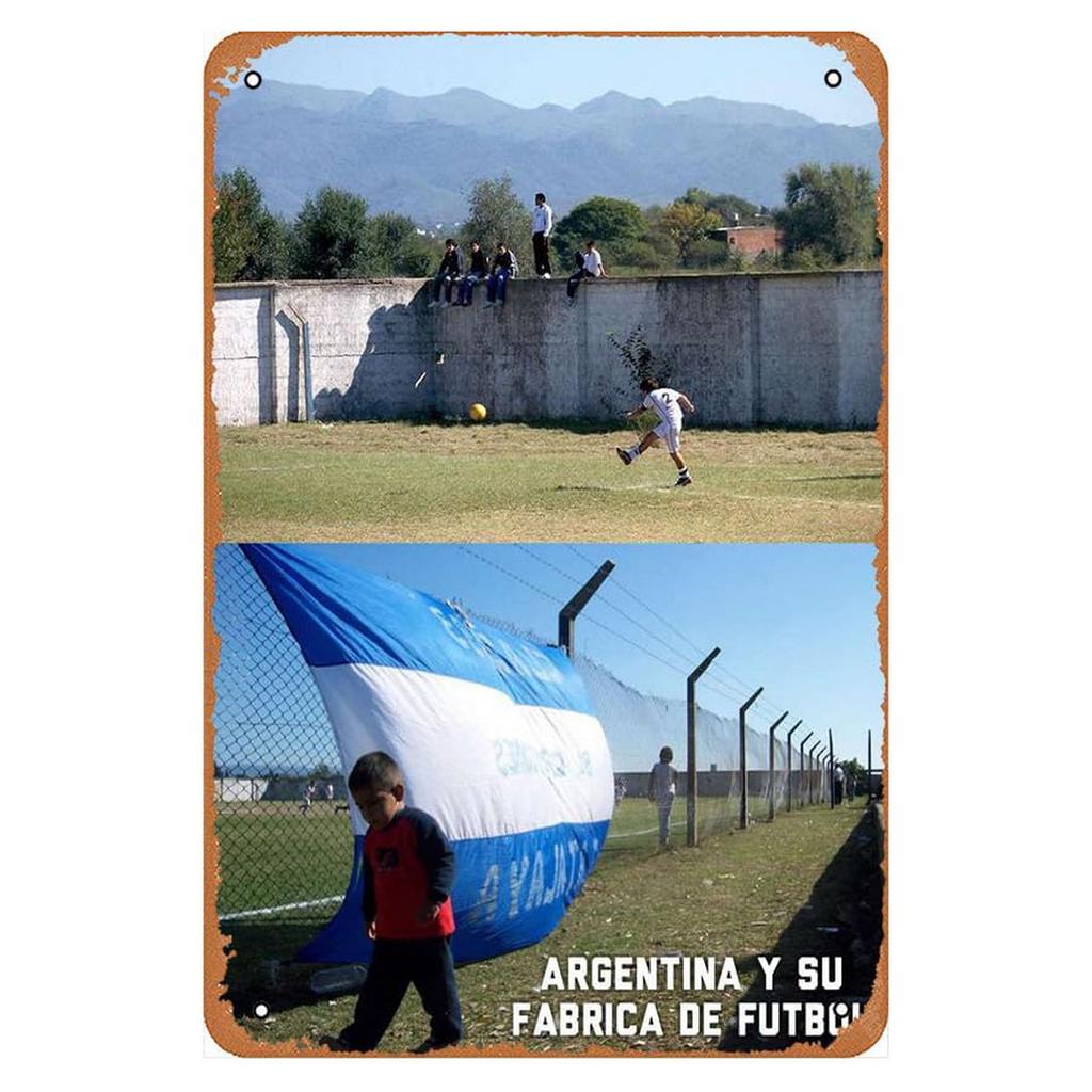 Металлическая жестяная табличка Аргентина Буэнос-Айрес Настенное украшение Пластина Винтажный плакат Железная картина для мужской берлоги Домашнее кафе Садовый клуб Бар