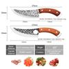 Stainless Steel Kitchen Knife Meat Cutting BBQ Knife Handmade Forged Butcher Slicing Knife Cooking Chef Knife and Accessories