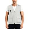 Men’s Outdoor Fishing Vest, Lightweight Sleeveless Utility Cargo Jacket For Hiking Hunting