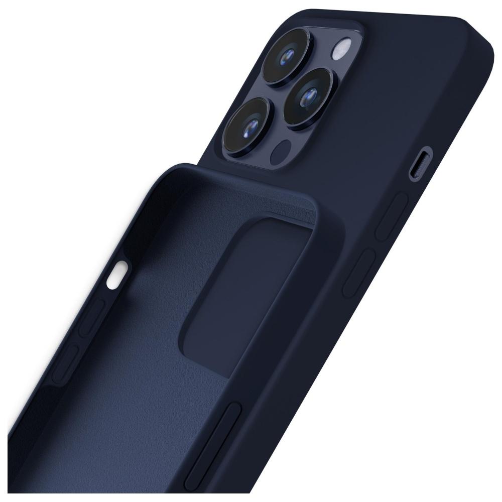 Etui do iPhone 16 Pro 3MK Silicone Granatowe