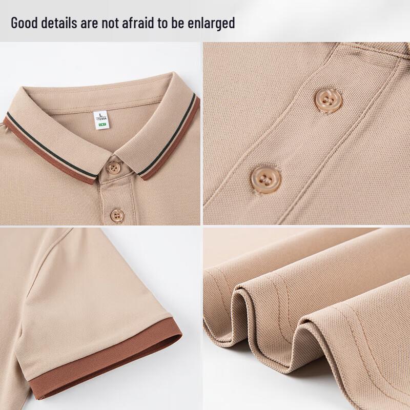 QIANYIYANG Short Sleeve Polo T-Shirt