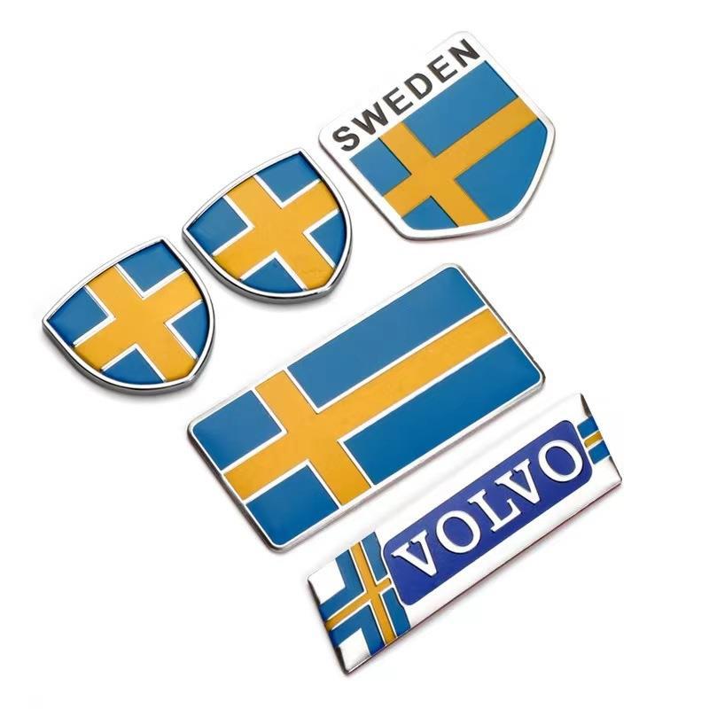Car Side Logo Sticker Decoration Accessories For AWD Volvo V40 V50 S60 S60L S80L XC60 S40 XC40 XC90 V60 S80 S90 V90 T5 T6 T8