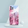 Pink Spring Cherry Blossoms Phone Case for iPhone 16 15 14 13 12 Pro Max 11 Pro Max 7 8 Plus XS XR Max Transparent Soft Shell