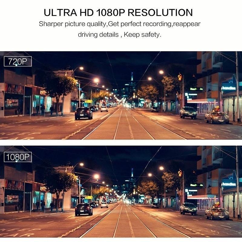 Новый двойной рекордер для вождения, автомобильный видеорегистратор Full HD 1080P с функцией ночного видения