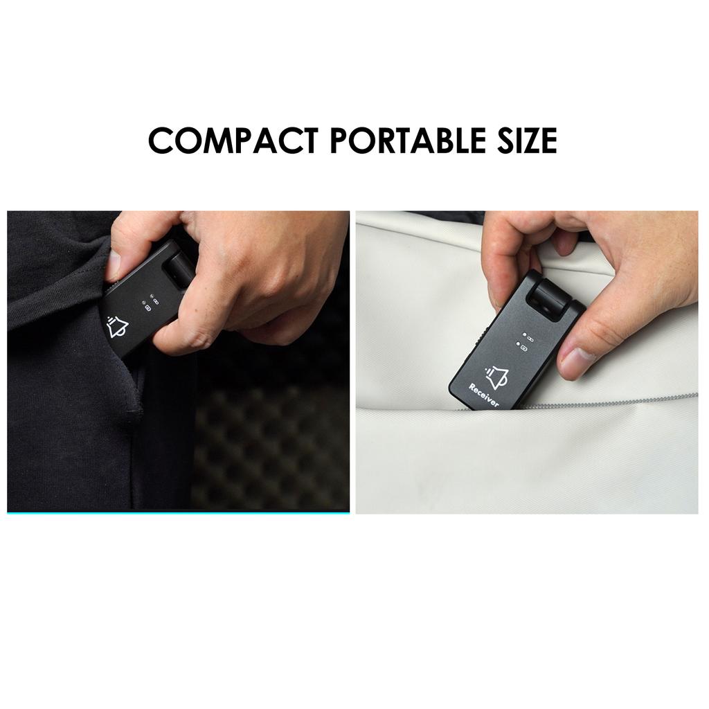 M-VAVE WP-8 Беспроводная система передачи данных 2,4G Перезаряжаемый приемник и передатчик для электрогитары