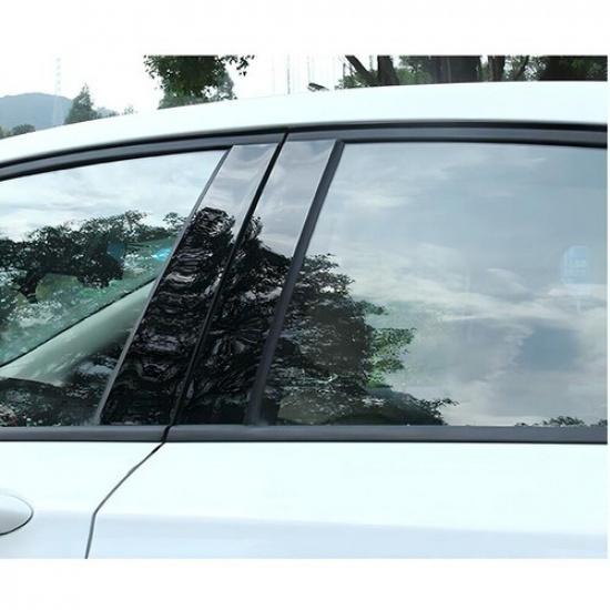 6 шт. Черная накладка на стойку кузова окна, отделка двери для Honda Civic 2006-2011