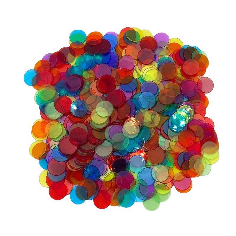 1000/500Pcs Montessori Learning Rsources Transparent Counting Chips 19Mm Educational Games For Children Classroom Supplies