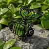 Decorative Solar Powered Lights Hanging Bee Lights, Metal Bouncy Spring Ornaments, Weatherproof Garden Lamps IP65 Waterproof Fairy for Outdoor