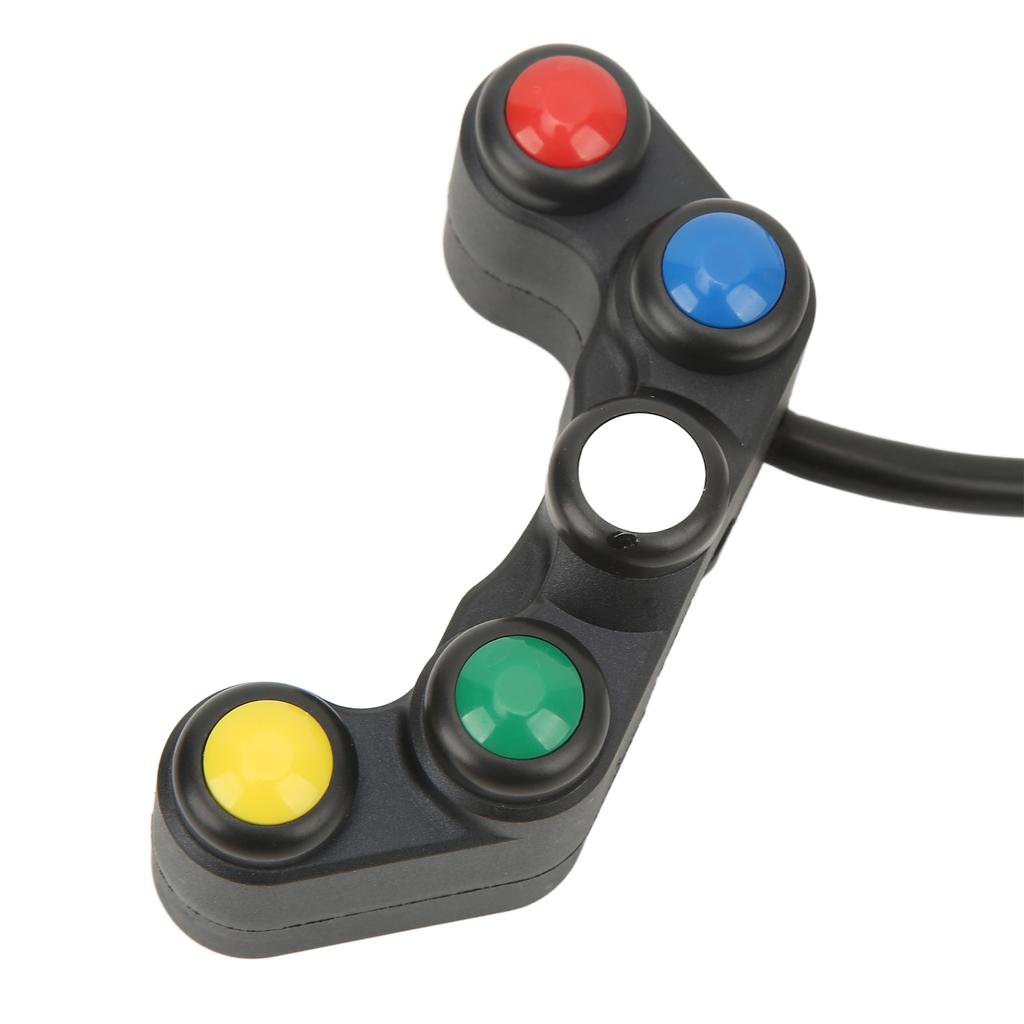 Motorcycle Handlebars Control Switch 5 in 1 Multi Function Headlight Turn Light Horn Switch for 2.2cm Handlebars