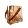 Creative Glass Vase Bag Shape Leather Handbag Terrarium Transparent Hydroponics Flower Pot Home Decoration Accessories
