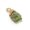 Natural Green Tourmaline Rough 925 Sterling Silver Jewelry Pendant 0.59" L4I23