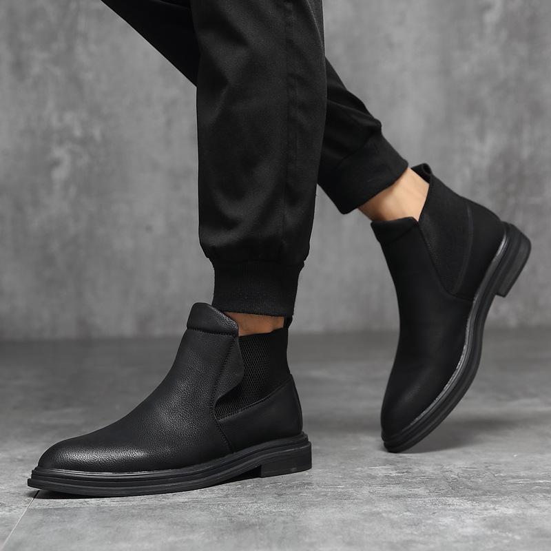 Крупногабаритные трансграничные инструменты, остроносые кожаные туфли, комбинезоны, ботинки Martin, мужские ботинки и короткие ботинки. Модель одного поколения S01-B