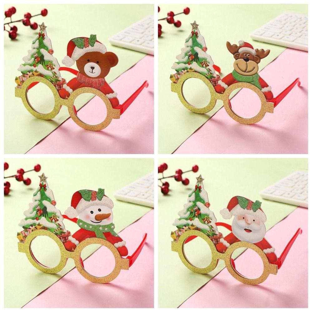 Snowman Christmas Glasses Xmas Tree Party Prop Happy New Year Sunglasses  Kids