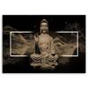 Canvas print, Meditating Buddha Figure - beige