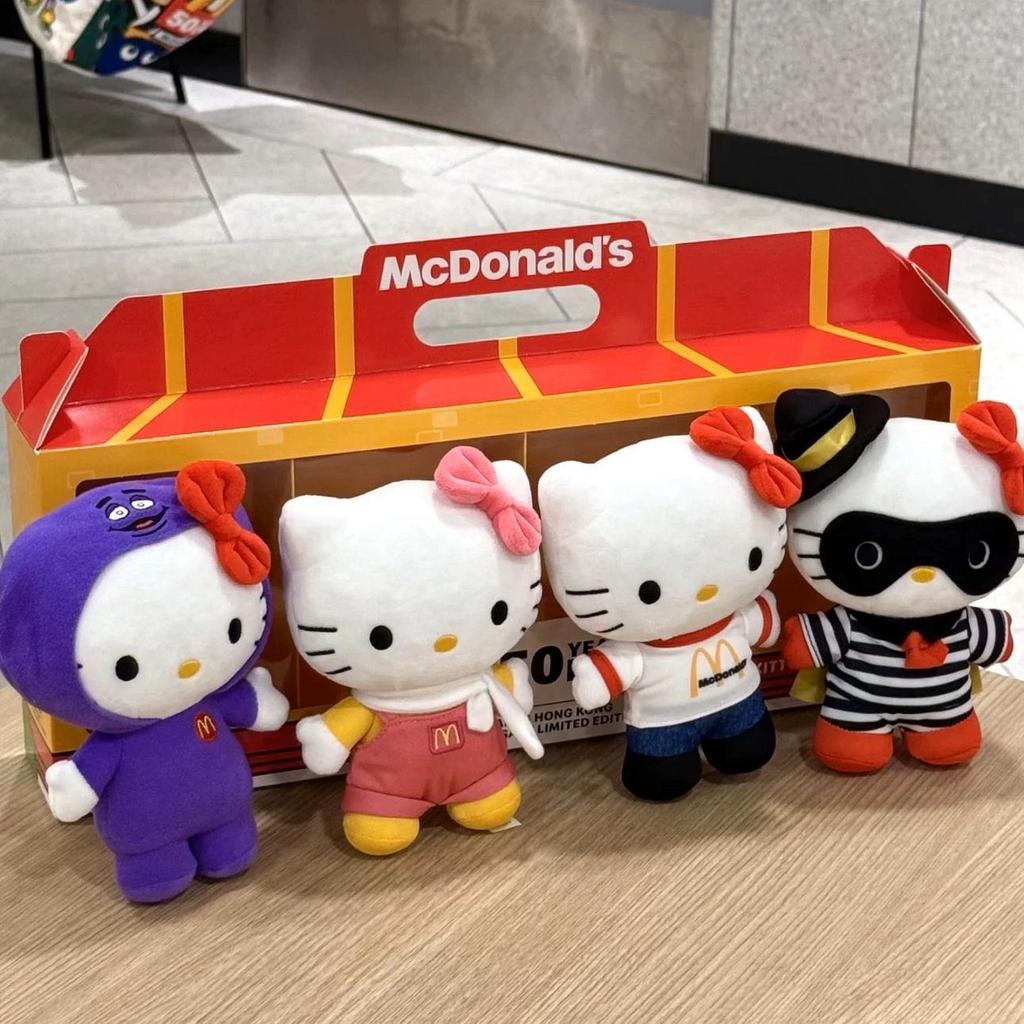 Оригинальная плюшевая игрушка Hello Kitty, выпущенная к 50-летию McDonald's — лимитированная серия, подарок на день рождения.
