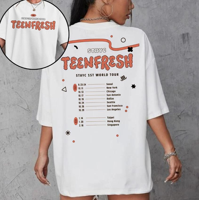 StayC Teenfresh World Tour T-shirt, StayC Teenfresh Shirt, StayC Kpop Shirt
