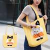 Cute Cartoon Cat Carrier Bag Portable Breathable Pet Shoulder Tote Bag Adjustable Small Dog Cat Head Out Travel Bag Pet Supplies
