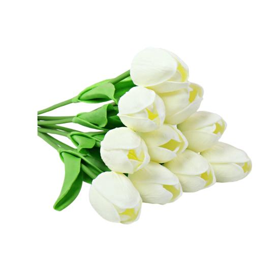 10 шт. Искусственный цветок тюльпана для дома, офиса, вечеринки, реалистичная искусственная ветка цветка, настольное украшение, подарок на День матери, День святого Валентина, Пасху