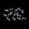 High 40 Pcs Transparent Push Pins Notice Board Map Thumb Tacks Point Bulletin
