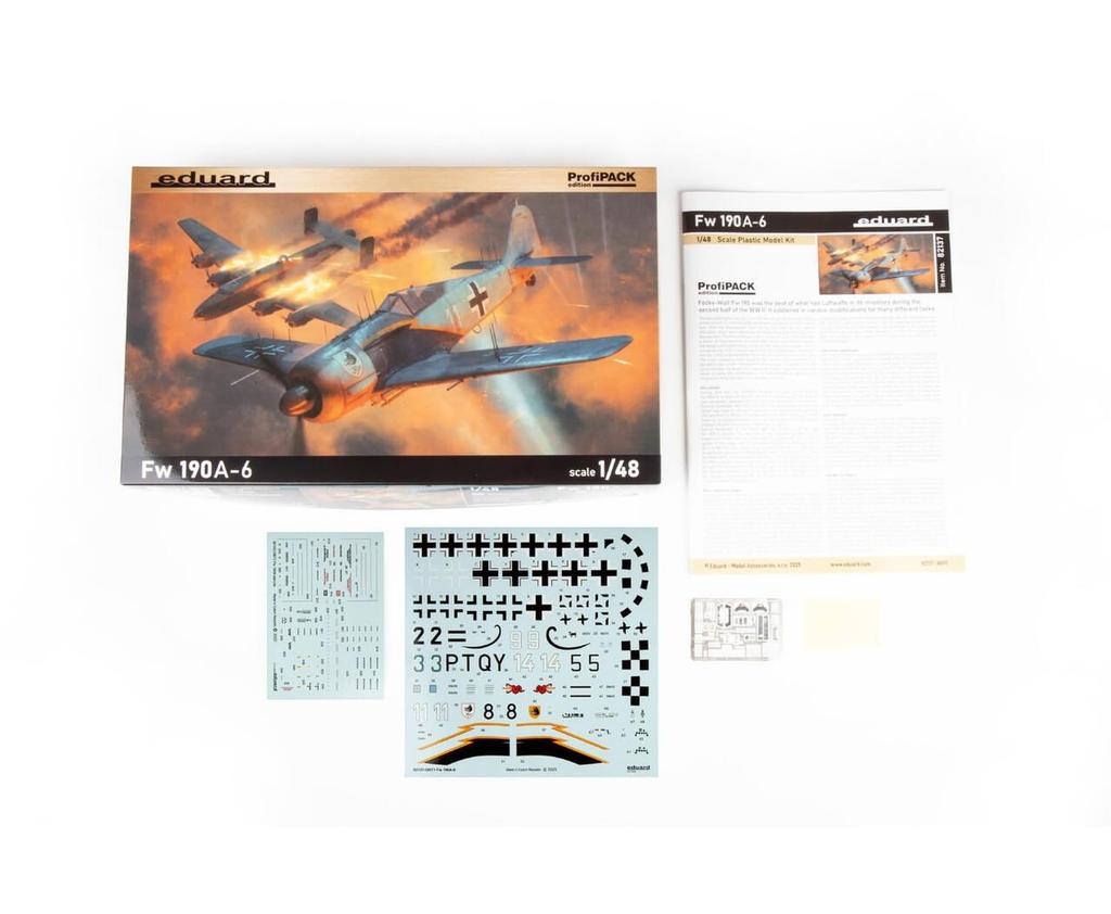 Eduard 1/48 Profipack Fw190A-6 Plastic Model Kit EDU82137 (Airplane)