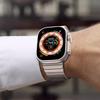 Браслет цвета титана для Apple Watch Ultra 2 49 мм 10 46 мм Роскошный ремешок из нержавеющей стали для IWatch 9 8 7 6 5 4 SE 45 мм 44 Ремешок