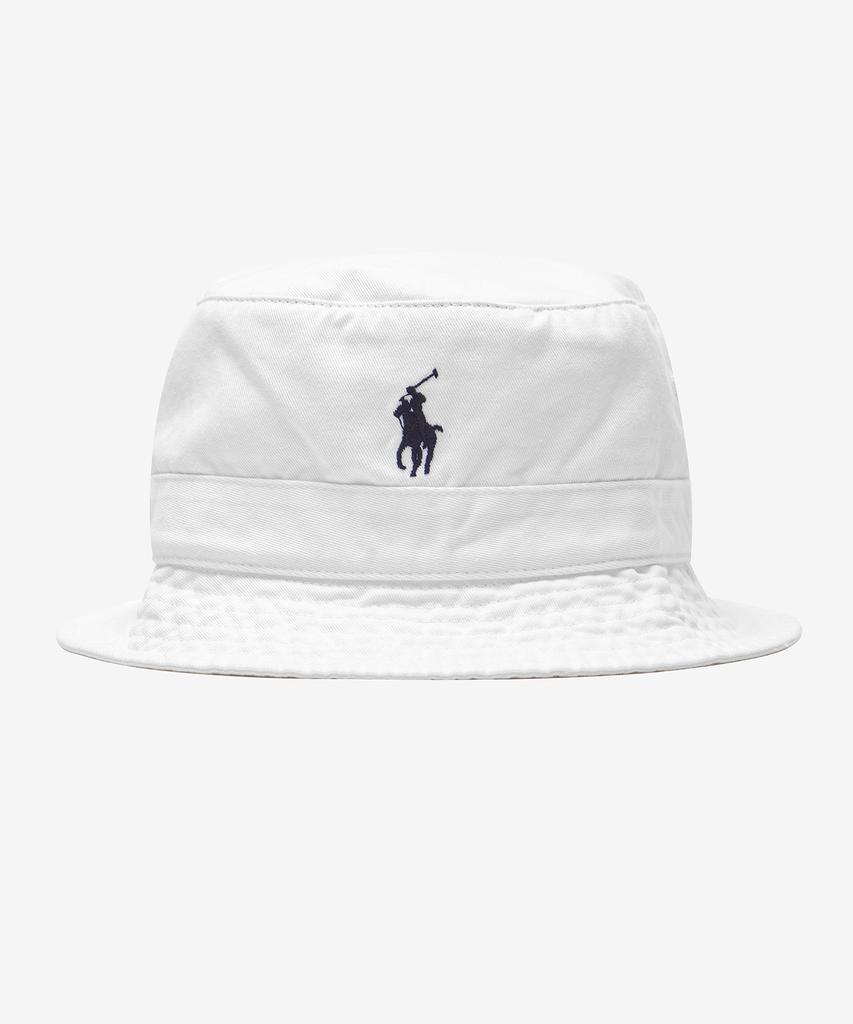 POLO RALPH LAUREN Хлопковая кепка-ведро в стиле чинос - Белая