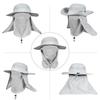 Unisex Outdoor Sport Fishing Hiking Hat UV Protection Face Neck Flap Sun Cap Waterproof and Quick-drying Fisherman Fishing Hats