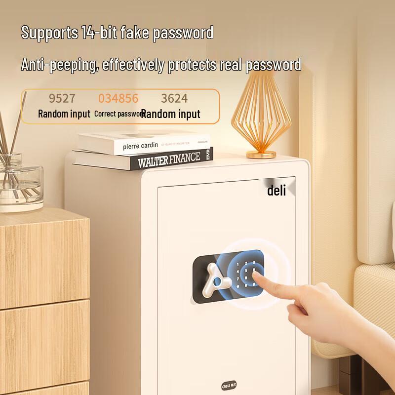 Deli Home Office Fingerprint Password Safe