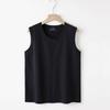 Мужской жилет Свободная футболка без рукавов Плечо Хлопок Средний возраст Пожилой