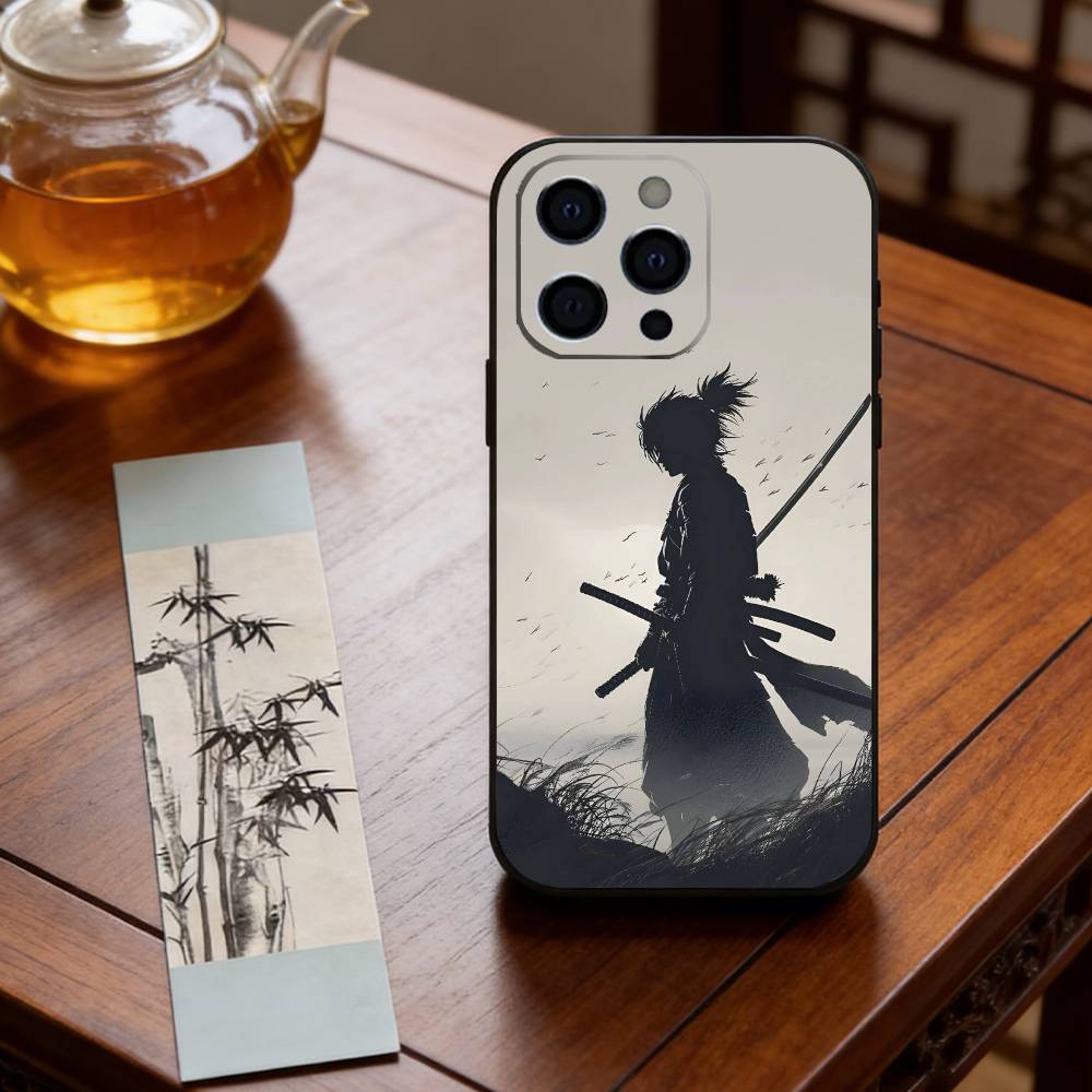 Японский самурай Бусидо Чехол для телефона Силиконовый Мягкий Для IPhone 17 16 15 14 13 12 11 X XR Plus Pro Max Plus