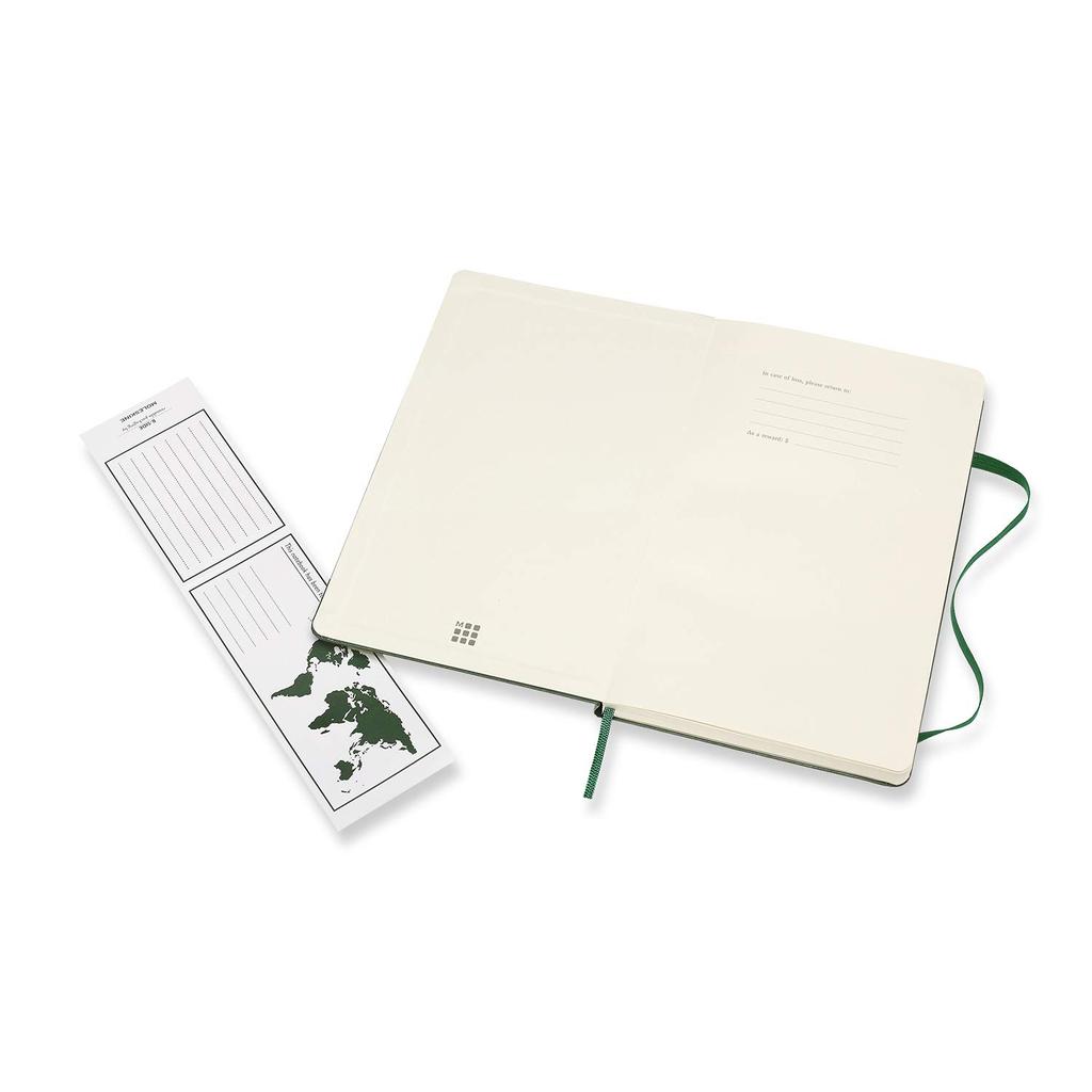 Moleskine Classic Horizontally Large Size X Myrtle QP060K15 Notebook, Hardcover, Ruled, (13cm 21cm), Green,